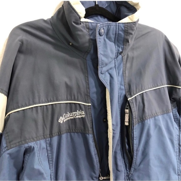 Columbia blue jackets high neck front zipper - Picture 12 of 16